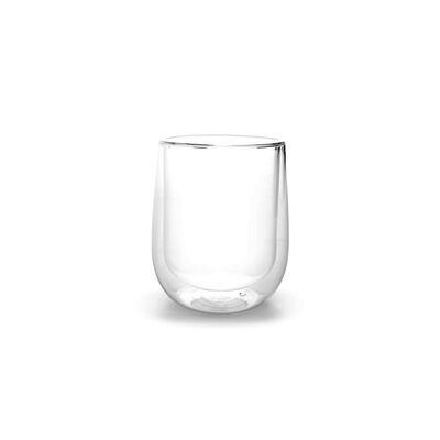 Beker 36cl dubbelwandig glas Paris - set/2