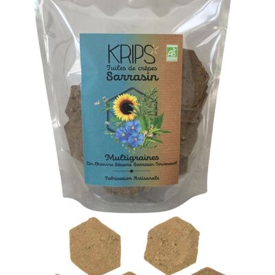 KRIPS -Tuiles de crêpes sarrasin Multigraines - chips de sarrasin