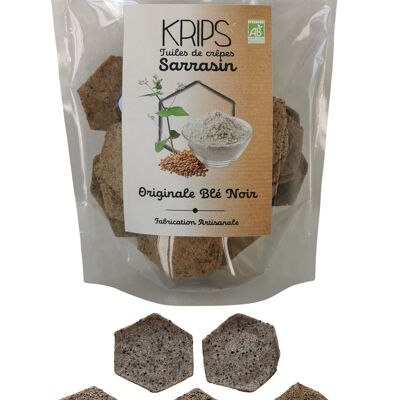 KRIPS - Tuiles de crêpes sarrasin Originale Blé Noir - chips de sarrasin sans friture
