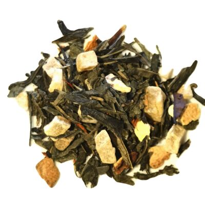 Vollblättriger grüner Tee | Der Rand des Paradieses (Tropische Frucht)