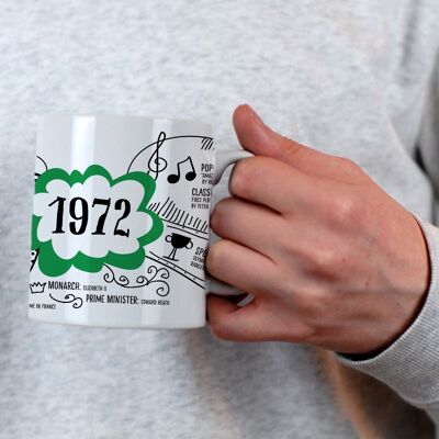 1972 50th Birthday Mug