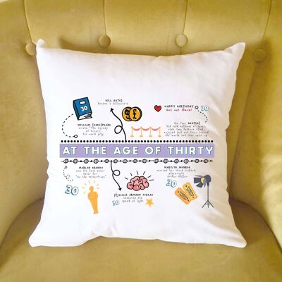 30th birthday cushion