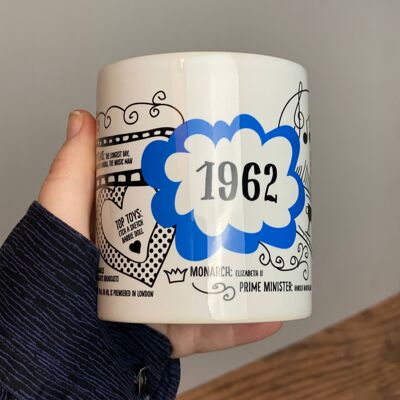 60th Birthday 1962 Mug