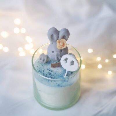 Bathtime Bunny 40th Birthday Scented Candle Gift