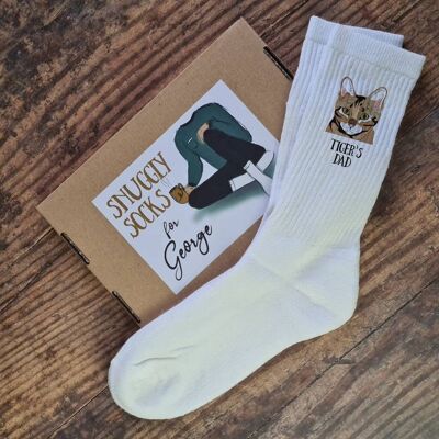 Personalised Socks For Male Cat Lovers