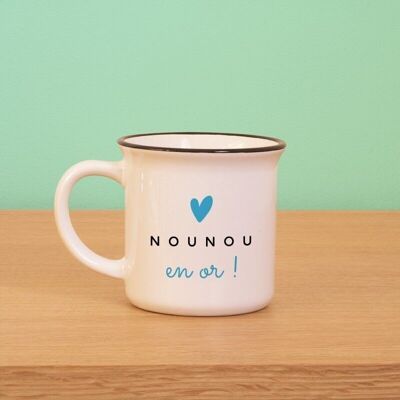 Mug Nounou en Or 