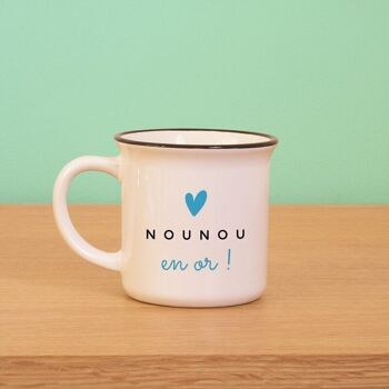 Mug Nounou en Or  1
