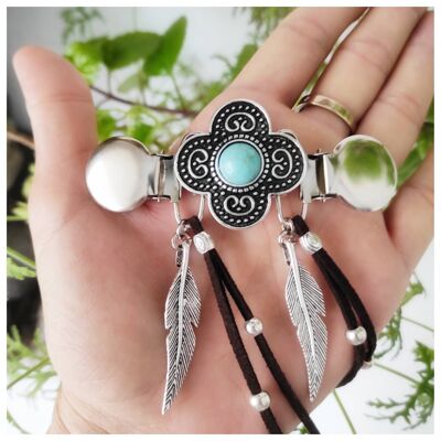 Clip di mandala per cintura vestito, spilla da giacca, fermagli per abiti, spilla boho mandala, clip di marcatura della vita, regalo utile donna boho, spilla mandala.