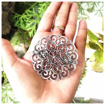 Broche mandala pour vestes sans boutons, fermeture châle, broche cape, cadeau parfait pour femme, cadeau pour mère de fille 2