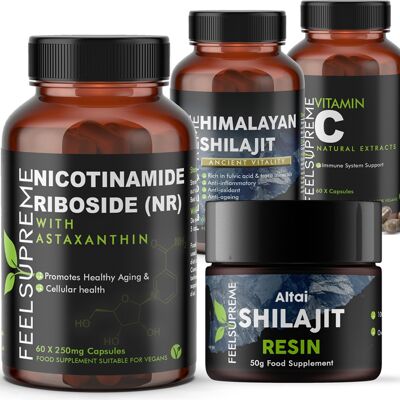 Anti-Aging-Kollektion | 5 x NR, Vitamin C, Shilajit