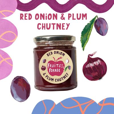 Chutney mit Pflaumen und roten Zwiebeln 2,5 kg