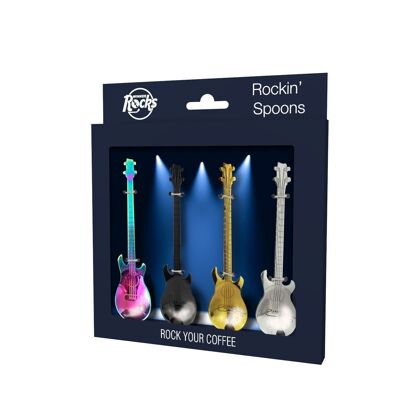 Rockin' Guitar Spoons Set of 4