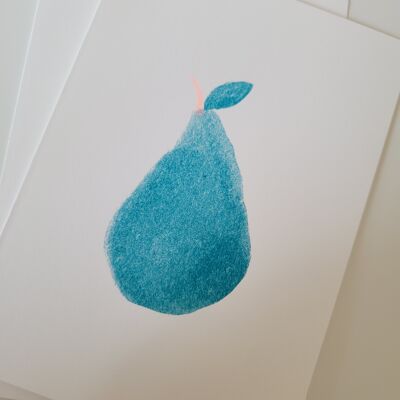 La poire | carte 2 volets A6