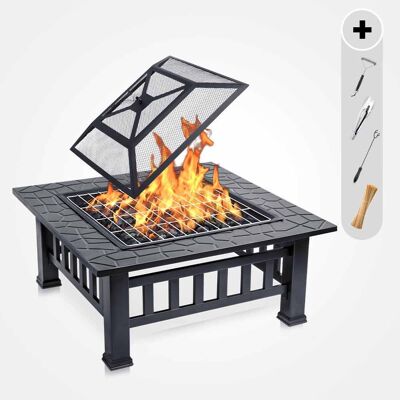 Fire bowls bundle (with barbecue skewers)