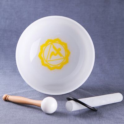 Crystal Singing Bowl "Solar Plexus Chakra" - MI - 432Hz