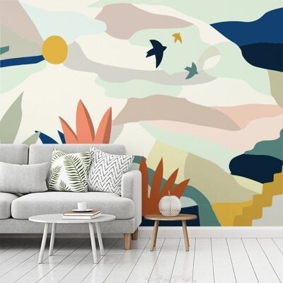Panoramic wallpaper 336x270cm GEO FIGURATIV