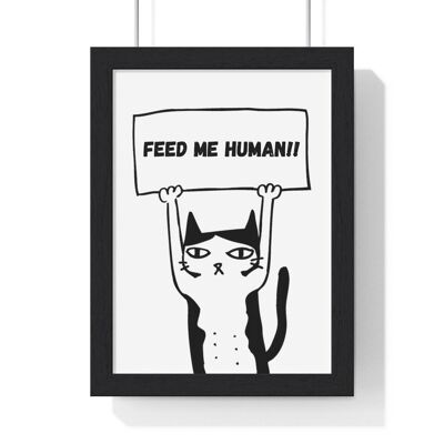 Funny Black cat Watching you, Black Cat Poster, Cat Art,Cat Gifts, Cat Present, Cat Lovers Gift, Birthday Gifts, Funny Cat Gifts, Cat Art - 1
