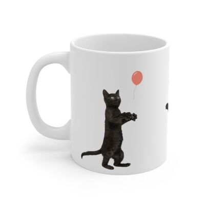 Black Cat Mug, Funny Mug with black cat