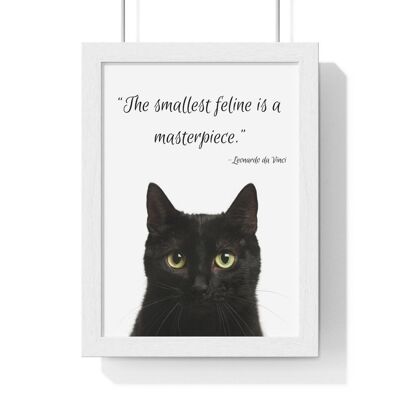 Smallest feline is a masterpiece, Black Cat Poster, Cat Art,Cat Gifts, Cat Present, Cat Lovers Gift, Birthday Gifts, Funny Cat Gifts