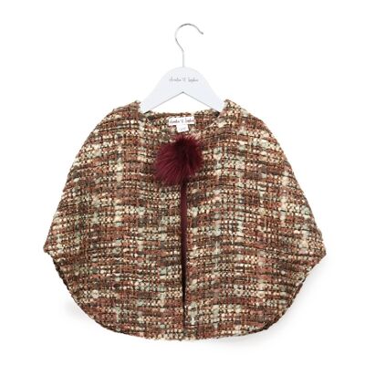 Chloe Red Cape - Brown