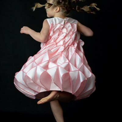 Honeycomb Dress - Baby Pink
