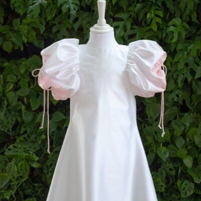 Lydia Dress - white/pink