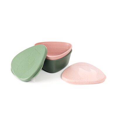 SnapBox O BIO 2-pack sandygreen/dustypink