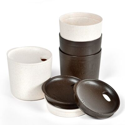 MyCup´n Lid BIO short 4-pack cocoa´ncream