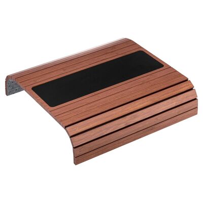 Bamboo sofa arm tray anti-slip pad cherry