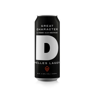 Great Character"D" Helles Lager case of 12 x 440ml Cans