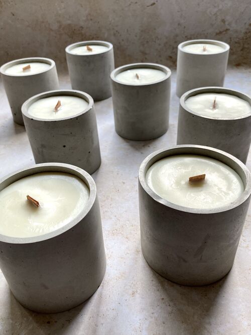 Small Musk & Sandalwood Concrete Container Candle