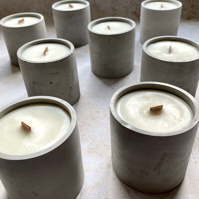 Small Musk & Sandalwood Concrete Container Candle