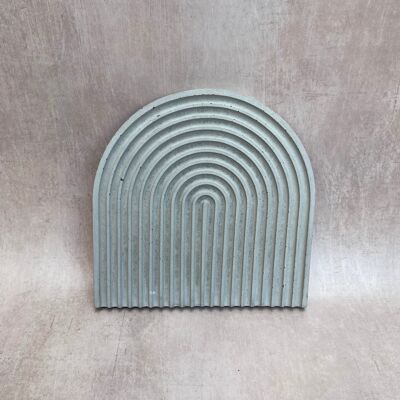 Concrete decorative arch tray - Grey