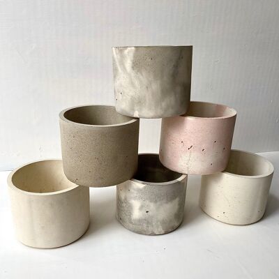 Large concrete plant pot