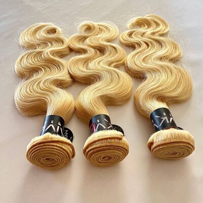 Extensions de rideaux | cheveux ondulés | 40cm | blond |