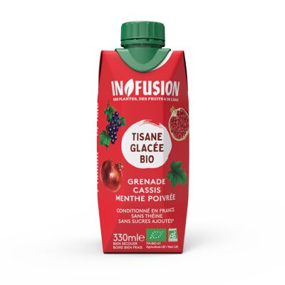 Infusion Glacée Grenade Cassis Menthe Poivrée Bio 33cl