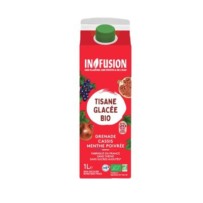 Infusion Glacée Grenade Cassis Menthe Poivrée Bio 1L