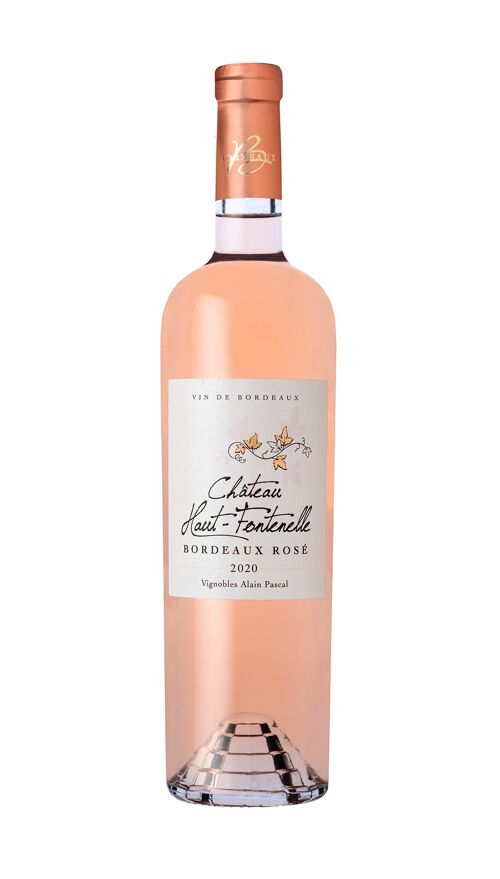Château Haut Fontenelle rosé 2022 - Vin de Bordeaux rosé clair, léger et fruité