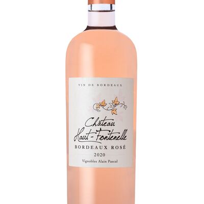 Château Haut Fontenelle rosé 2022 - Clear, light and fruity rosé Bordeaux wine