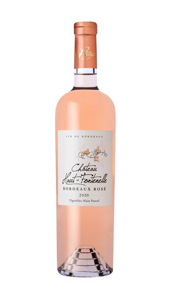 Château Haut Fontenelle rosé 2022 - Vin de Bordeaux rosé clair, léger et fruité 1