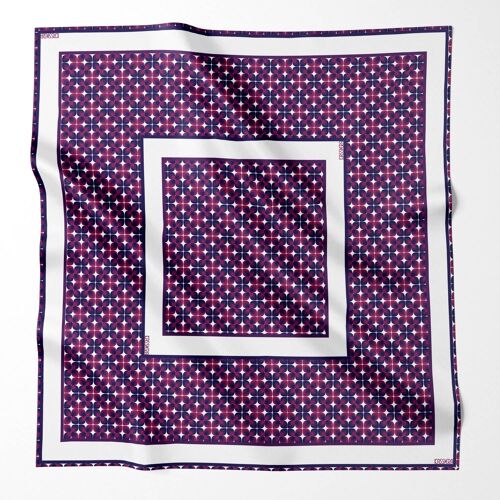 Plum Quad 100% Silk Scarf