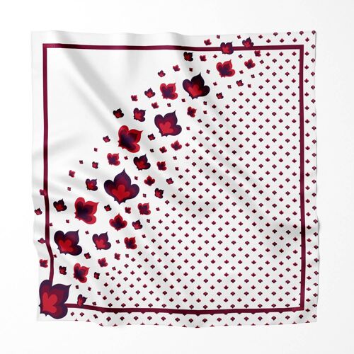 Vino Fleur 100% Silk Scarf