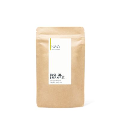 English Breakfast, té negro orgánico, Ceilán, bolsa de 125 g