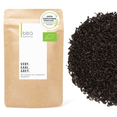 Very Earl Grey, orgánico, té negro, bolsa de 125 g