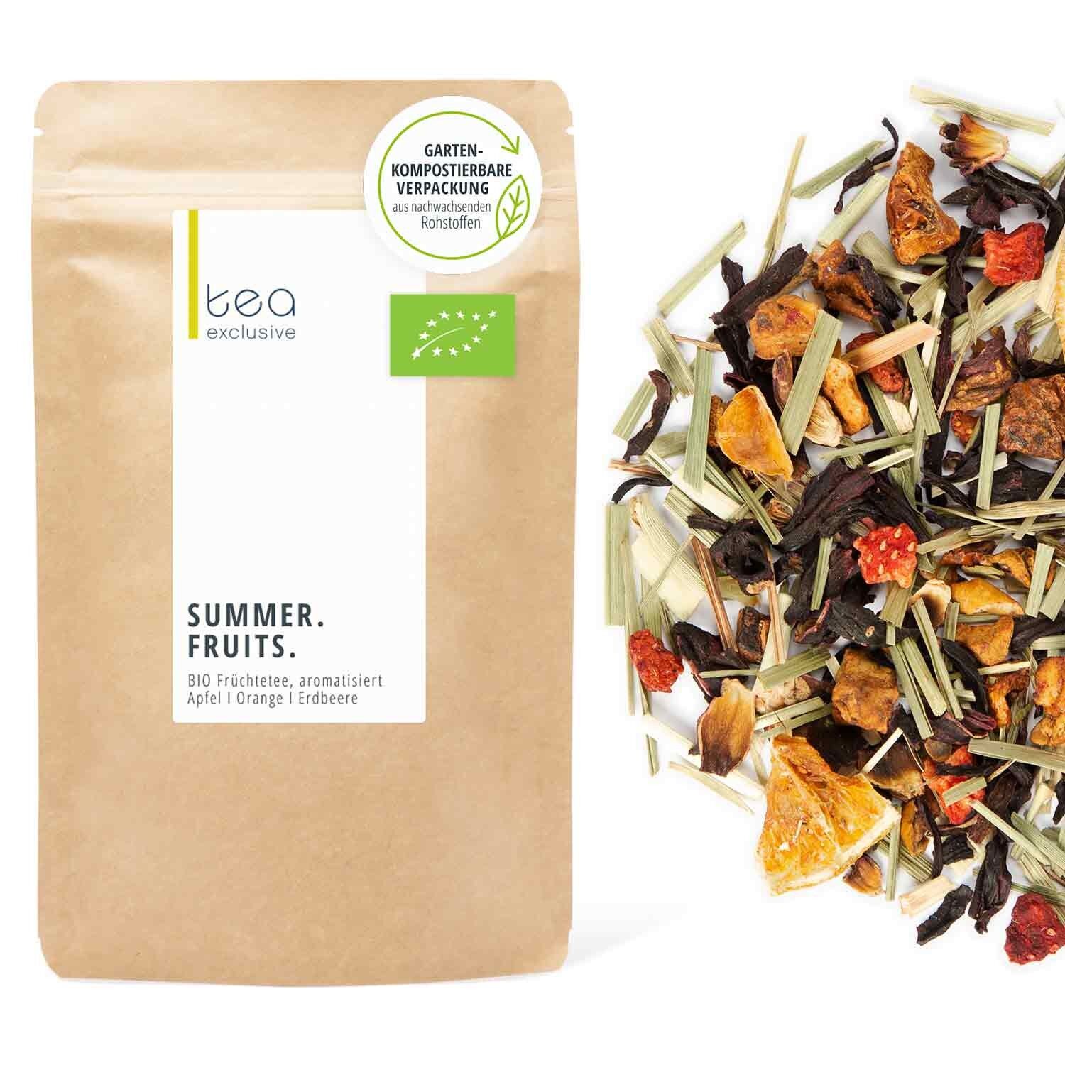 Summer Fruits, tè alla frutta BIO, busta da 125g