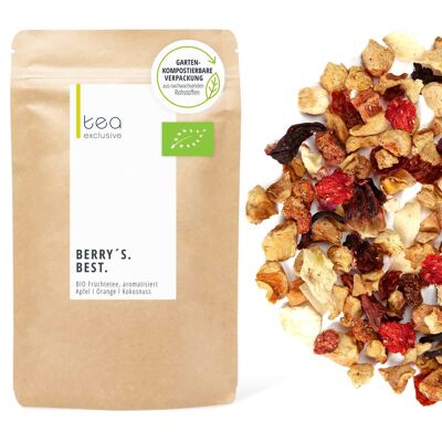 Berry's Best, tè alla frutta BIOLOGICO, busta da 125g