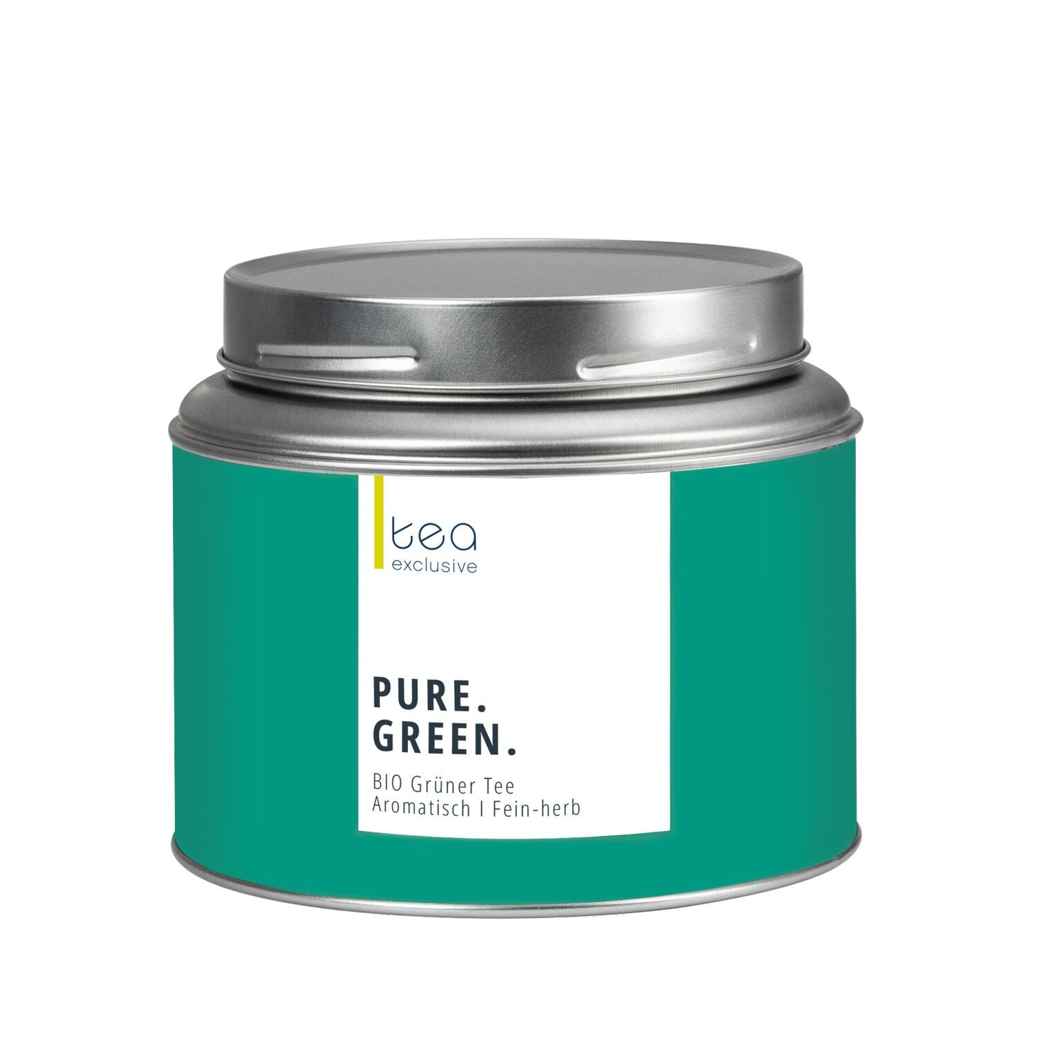 Pure Green, tè verde, biologico, 100 g, lattina
