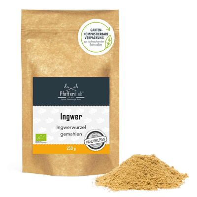 Gingembre moulu, gingembre en poudre BIO, 250g