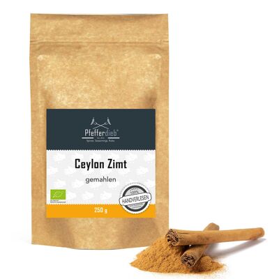 Ceylon cinnamon, ground, ORGANIC, 250g