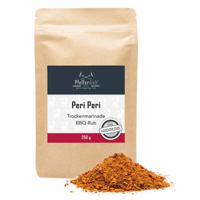 Pfefferdieb - Peri Peri - Assaisonnement pour barbecue de qualité supérieure, marinade sèche, marinade pour barbecue, 250 g